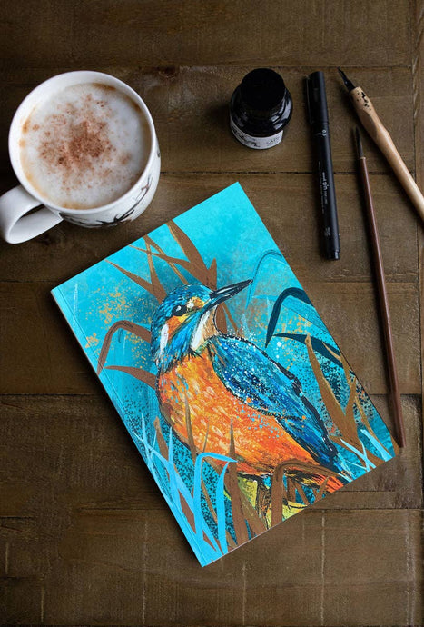 Dollyhotdogs - A5 Kingfisher Perfect Bound Paperback Notebook - Strelitzia's Florist & Irish Craft Shop
