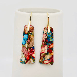 Stone Geometric Agate Earring Collection