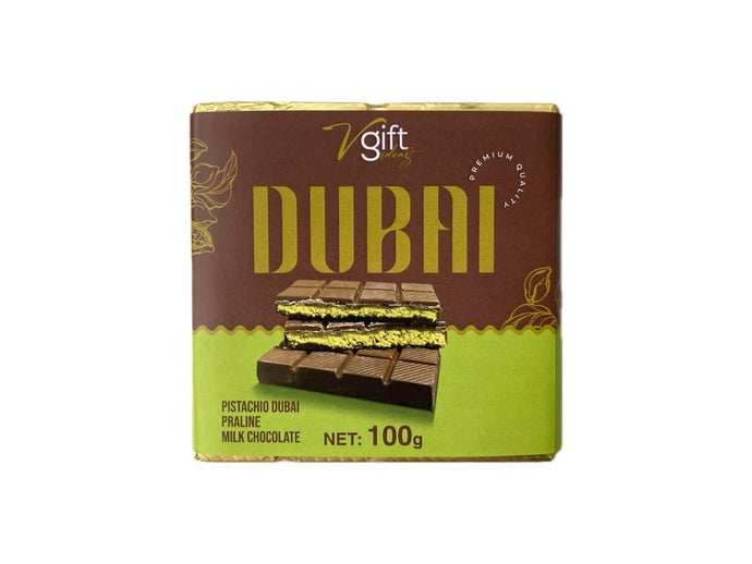 Aladdin - V-Gift Pistachio Praline Dubai Chocolate Bar - Strelitzia's Florist & Irish Craft Shop