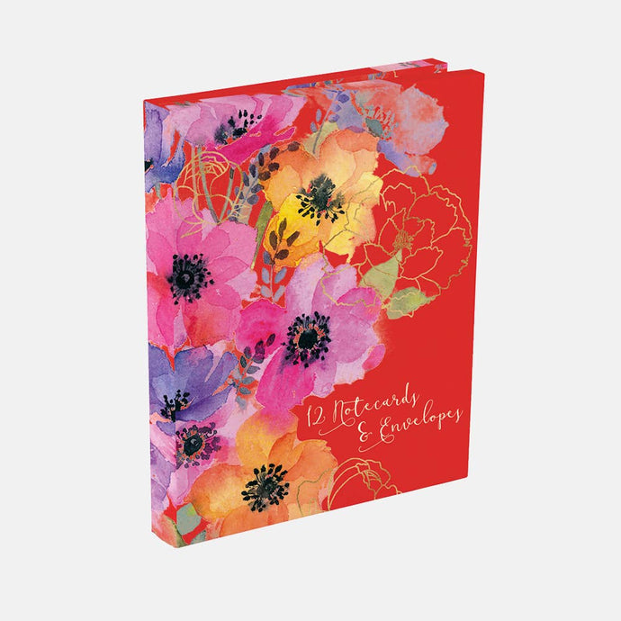 The Gifted Stationery Company - Notecard Wallet - Anemones B