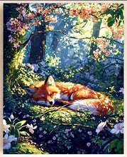 Load image into Gallery viewer, A Paint by Numbers (Sleeping Fox)