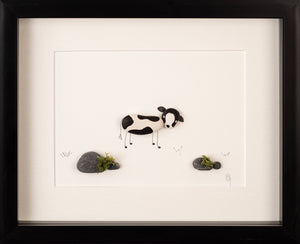 Simply Mourne - Cow Pebble Art Frame | Wall Art - Strelitzia's Florist & Irish Craft Shop