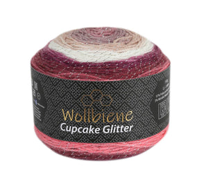 Woolly Bee Cupcake Glitter Gradient Wool Knitting Wool 150g: 2170 purple anthracite lilac - Strelitzia's Florist & Irish Craft Shop