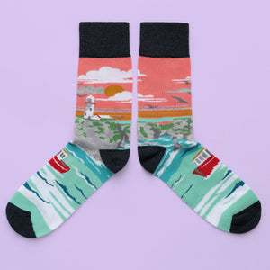 Sock Co Op - Lighthouse & Cliffs - Strelitzia's Florist & Irish Craft Shop