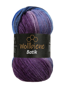 woolen bee batik gradient wool knitting wool: 2130 blue turquoise - Strelitzia's Florist & Irish Craft Shop