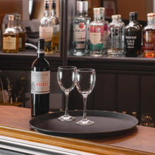 Load image into Gallery viewer, Rinkit Ltd - Black 40.5cm Round Non-Slip Serving Tray - By Argon Tableware