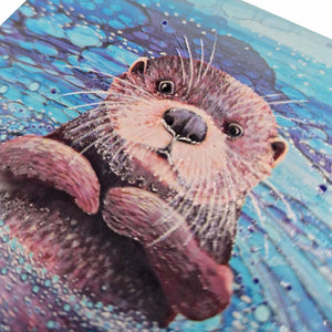By Jo Crafts - 40-C Otter Coaster - Strelitzia's Florist & Irish Craft Shop
