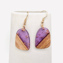 Load image into Gallery viewer, Wood and Resin Pendant Dangle Earring Collection