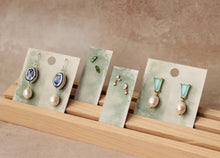 Load image into Gallery viewer, Silk Purse, Sow's Ear - Blue Ivy Leaf Earrings: Include Gift Box