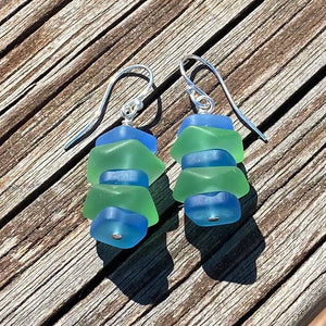 Sea Glass Earrings - Nuggets