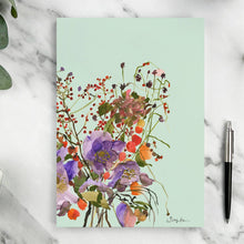 Load image into Gallery viewer, Ping He Art - A5 Notepad - Helleborus - Strelitzia&#39;s Florist &amp; Irish Craft Shop