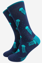 Load image into Gallery viewer, Sock Talk - Men&#39;s Floating Jellyfish Bamboo Socks