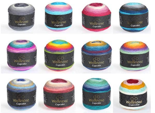 Wollbiene - Woolen bee cupcake gradient wool knitting wool 150g - Strelitzia's Florist & Irish Craft Shop