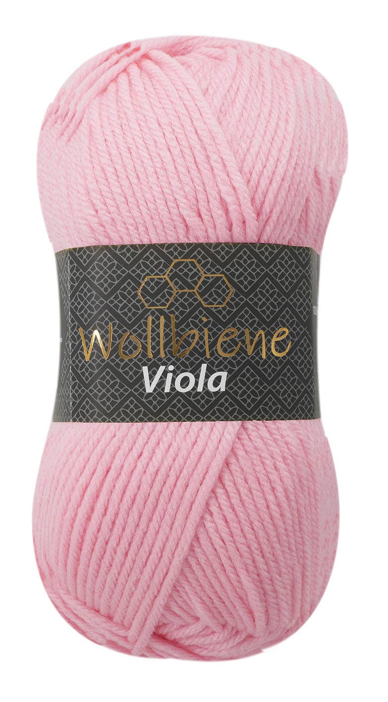 Wollbiene - Wool Bee Viola Knitting Yarn 100g Crochet Knitting Solid