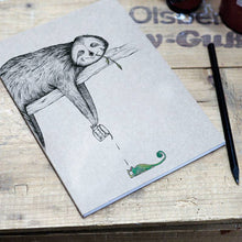 Load image into Gallery viewer, Notebook [recycled paper] - sloth