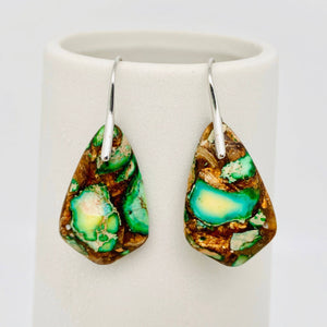 Stone Geometric Agate Earring Collection