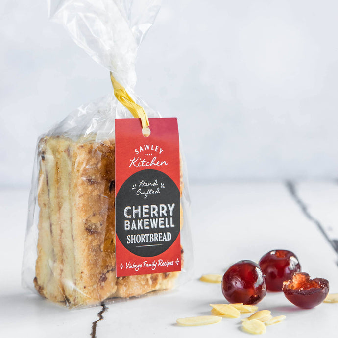 Sawley Kitchen - Cherry Bakewell Shortbread - Yorkshire Biscuits - Strelitzia's Florist & Irish Craft Shop