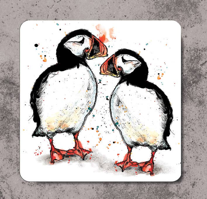 Puffin Coaster - Strelitzia's Florist & Irish Craft Shop