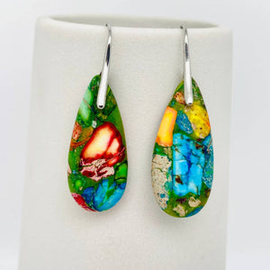 Stone Geometric Agate Earring Collection