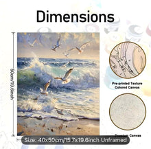Load image into Gallery viewer, A Paint by Numbers (Waves &amp; Birds)