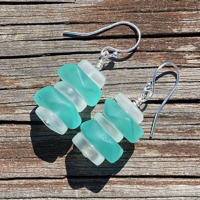 Sea Glass Earrings - Nuggets