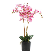Load image into Gallery viewer, Leaf Design UK LTD - Artificial Orchid Flower 60cm Pink Orchid Arrangement