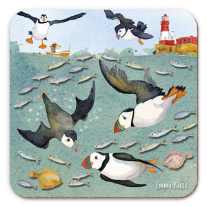 Emma Ball Ltd - Diving Puffins Coaster - Strelitzia's Florist & Irish Craft Shop
