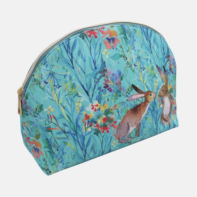 The Gifted Stationery Company - Cosmetic Bag - Kissing Hares - Strelitzia's Florist & Irish Craft Shop