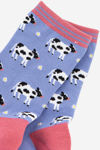 Sock Talk - Women's Spring Cow Print Bamboo Socks