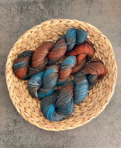 Die Wollwichtel - KRONOS, hand-dyed wool as a skein - Strelitzia's Florist & Irish Craft Shop