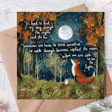Load image into Gallery viewer, Fox Under The Moon - 'Trust Yourself' - Greeting Card From Fox Under The Moon