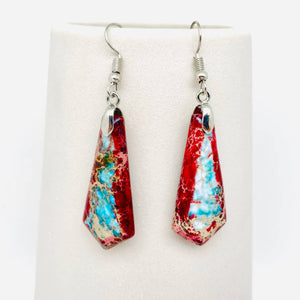 Stone Geometric Agate Earring Collection