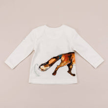 Load image into Gallery viewer, Fox Print Long Sleeve T-Shirt - Strelitzia&#39;s Florist &amp; Irish Craft Shop