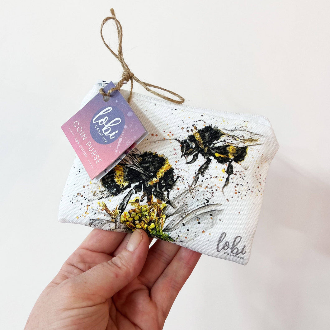 LOBI Creative - Bee Coin Purse - Strelitzia's Florist & Irish Craft Shop