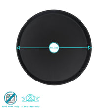 Load image into Gallery viewer, Rinkit Ltd - Black 40.5cm Round Non-Slip Serving Tray - By Argon Tableware