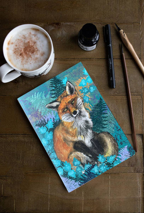A5 Fox Perfect Bound Paperback Notebook - Strelitzia's Florist & Irish Craft Shop