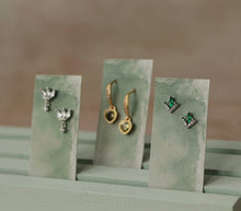 Load image into Gallery viewer, Silk Purse, Sow's Ear - Verdigris Turquoise Drop Earrings