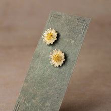 Load image into Gallery viewer, Silk Purse, Sow's Ear - Daisy Sterling Silver Stud Earrings