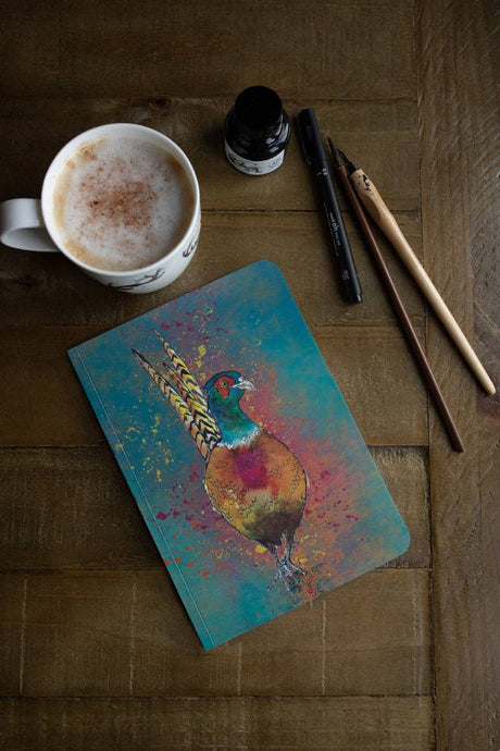 Dollyhotdogs - A5 Pheasant Perfect Bound Paperback Notebook - Strelitzia's Florist & Irish Craft Shop