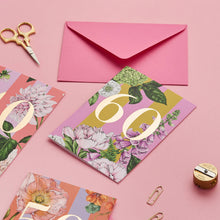 Load image into Gallery viewer, Catherine Lewis Design - Age Milestone Collection - 60 - Birthday Card - Strelitzia's Florist &amp; Irish Craft Shop
