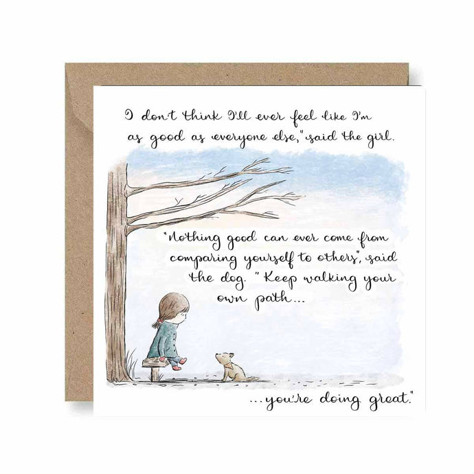 Deborah Maguire - Keep walking your own path... - Greeting Card - Strelitzia's Florist & Irish Craft Shop