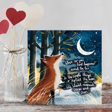 Load image into Gallery viewer, Fox Under The Moon - 'Happiness' - Greeting Card From Fox Under The Moon