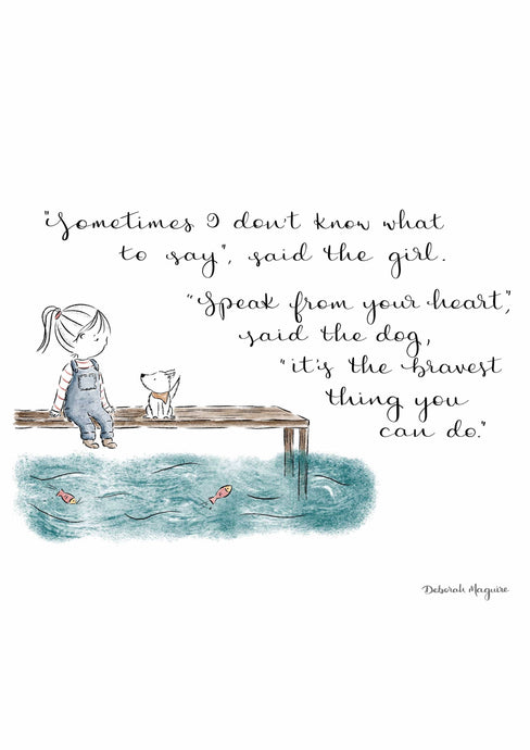 Deborah Maguire - Speak from your heart - Art print - Strelitzia's Florist & Irish Craft Shop