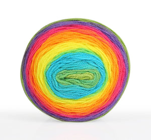woolen bee cupcake gradient wool knitting wool 150g: 3040 rainbow - Strelitzia's Florist & Irish Craft Shop