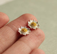 Load image into Gallery viewer, Silk Purse, Sow's Ear - Daisy Sterling Silver Stud Earrings