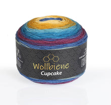 Load image into Gallery viewer, woolen bee cupcake gradient wool knitting wool 150g: 3040 rainbow - Strelitzia&#39;s Florist &amp; Irish Craft Shop