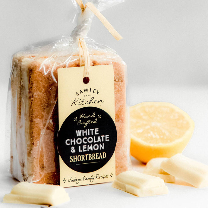 Sawley Kitchen - White Chocolate & Lemon Shortbread - Yorkshire Biscuits - Strelitzia's Florist & Irish Craft Shop