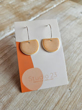 Load image into Gallery viewer, Studio 23 Ceramics - Drop Semi-Circle Earring Pair - Strelitzia&#39;s Florist &amp; Irish Craft Shop