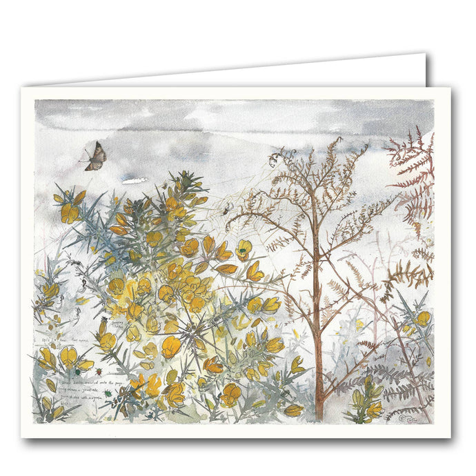 Blank Greeting Card - 'Gorse' - Strelitzia's Florist & Irish Craft Shop