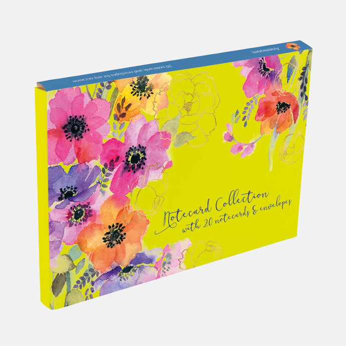 The Gifted Stationery Company - Notecard Collection - Anemones - Strelitzia's Florist & Irish Craft Shop